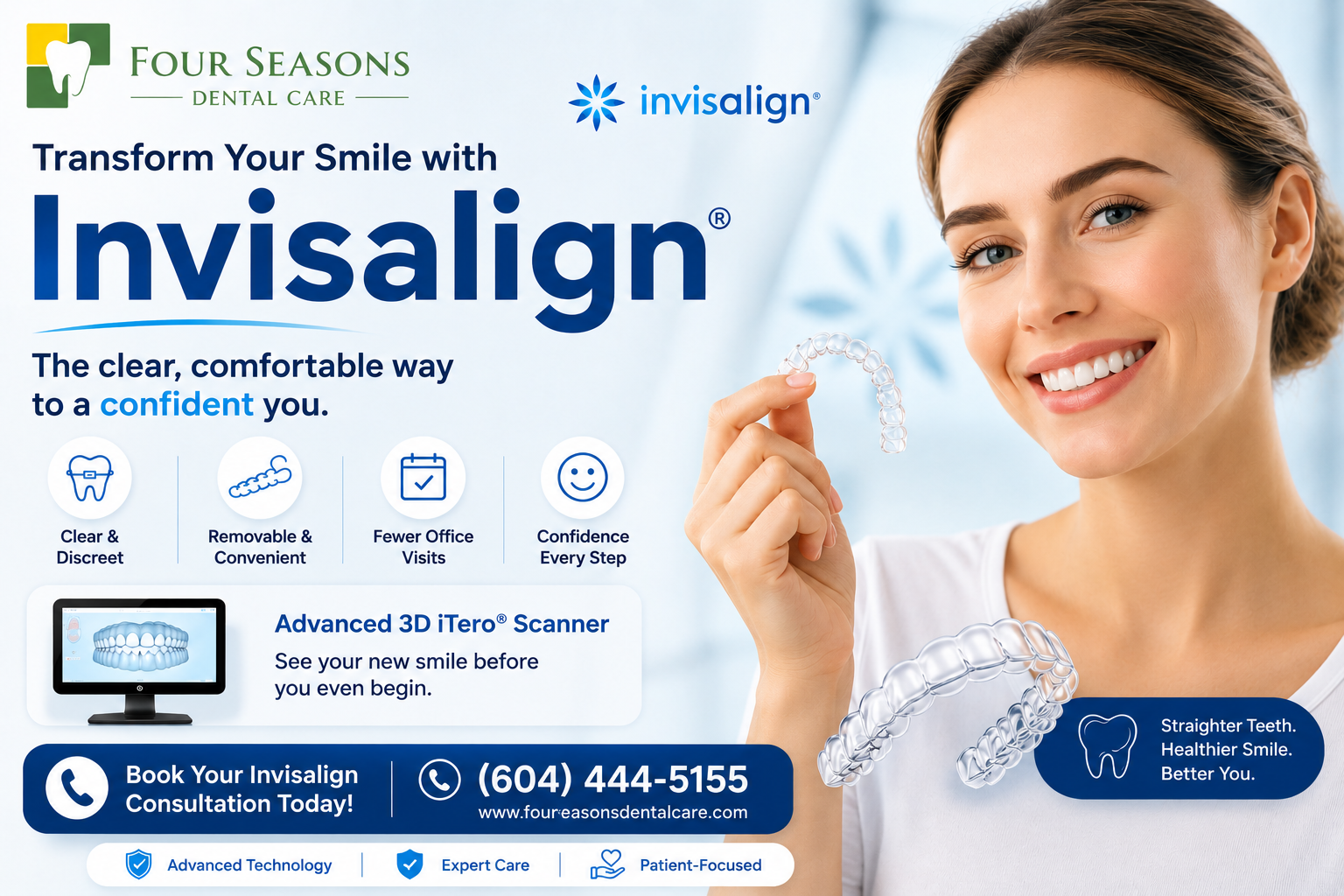 Invisalign treatment at Four Seasons Dental Care Burnaby